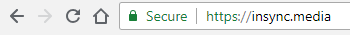 Example of Green Padlock in the Address bar of a browser