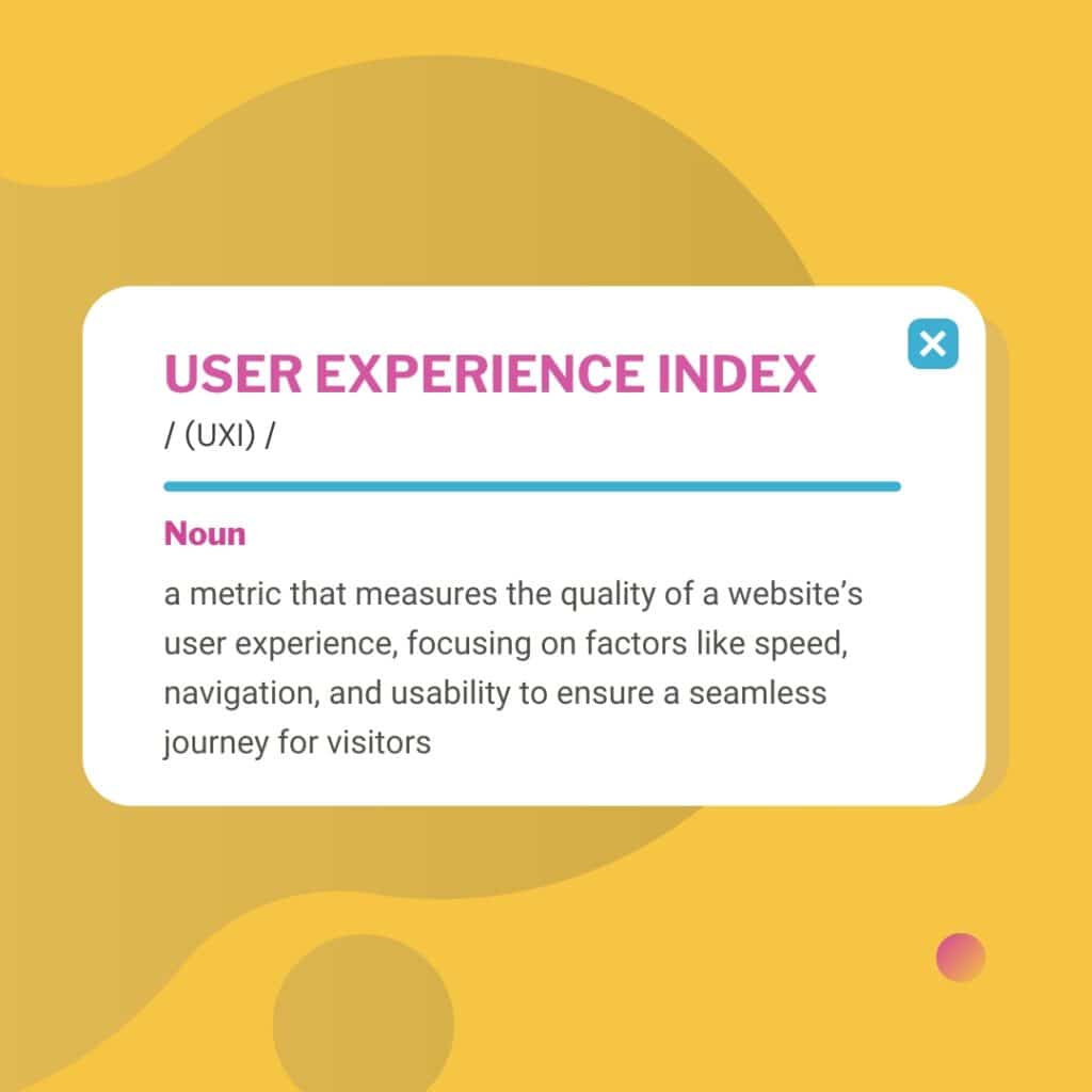 A Brief Definition of UXI for Websites