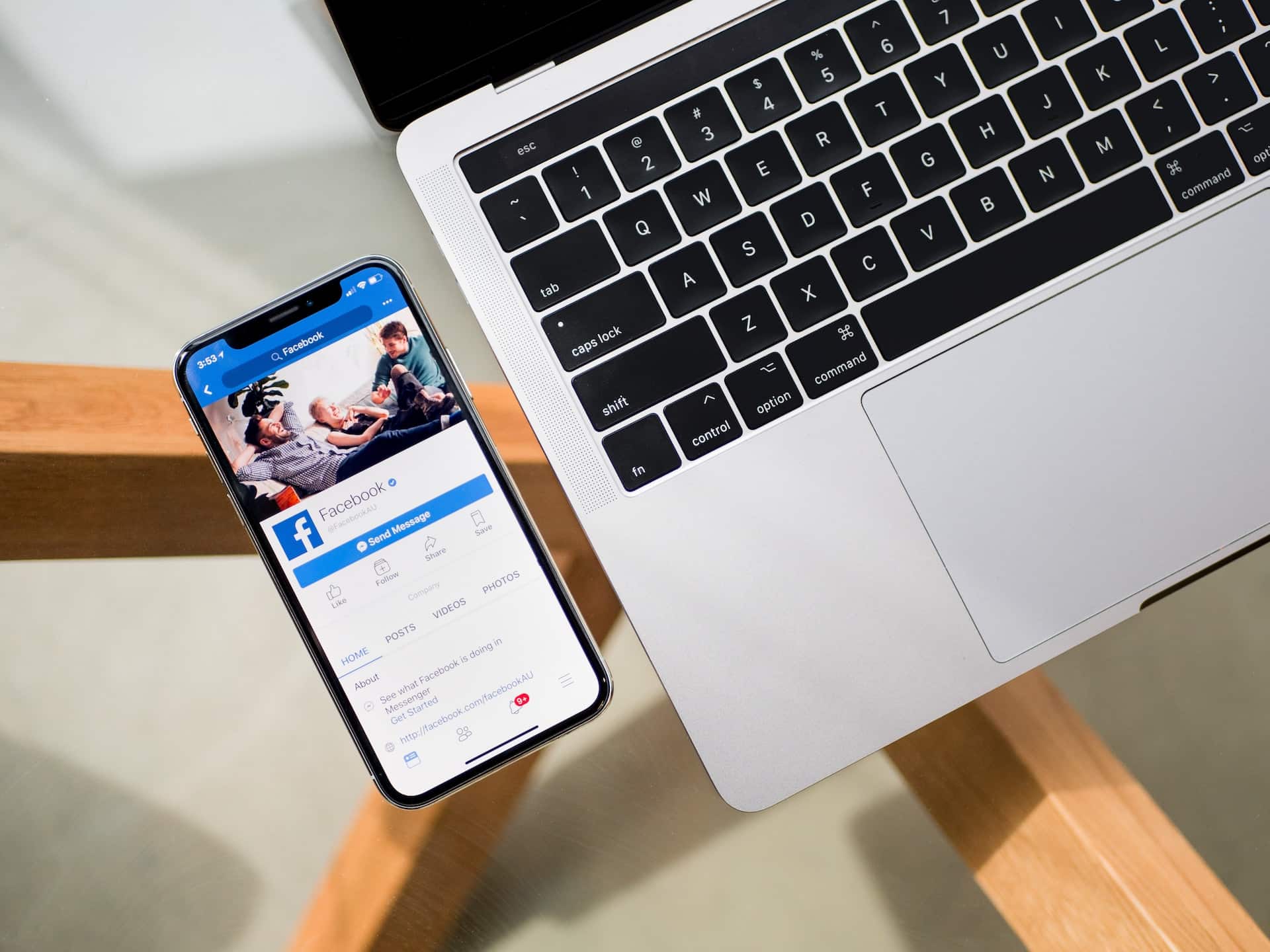 Social Media for Business Facebook Smartphone Logged Into Facebook