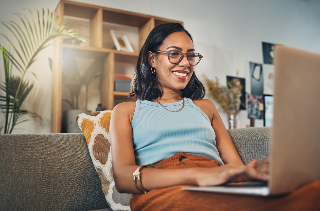 Guest Posting to Other Blogs A Woman Using Her Laptop for Guest Posts