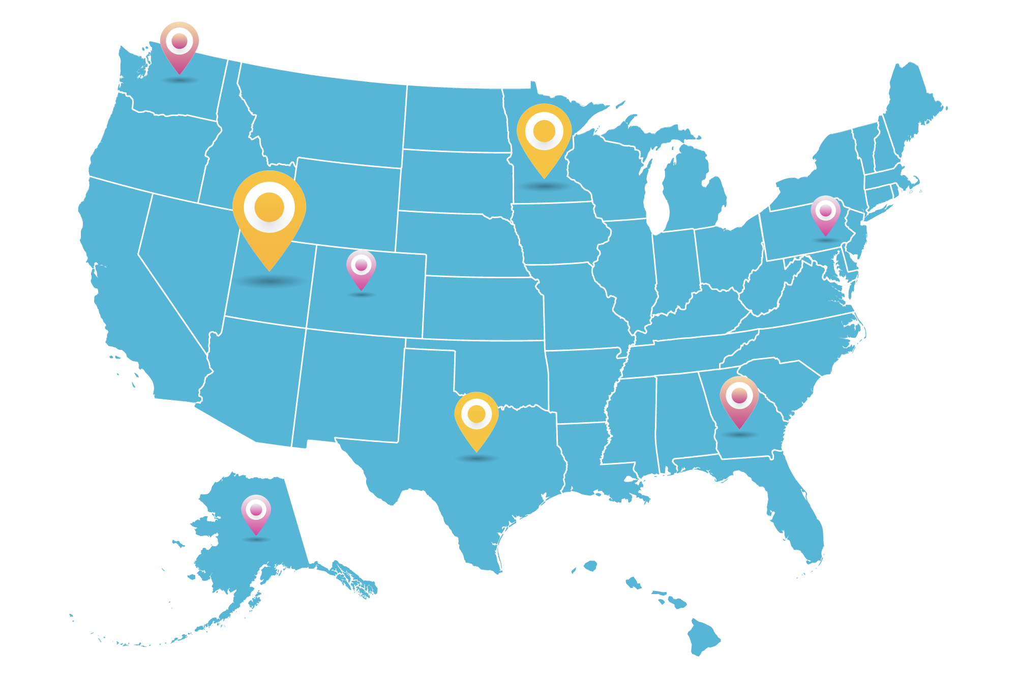 National-SEO-pin-map-USA Man Performing Google Search for Colorado Personal Injury Lawyers